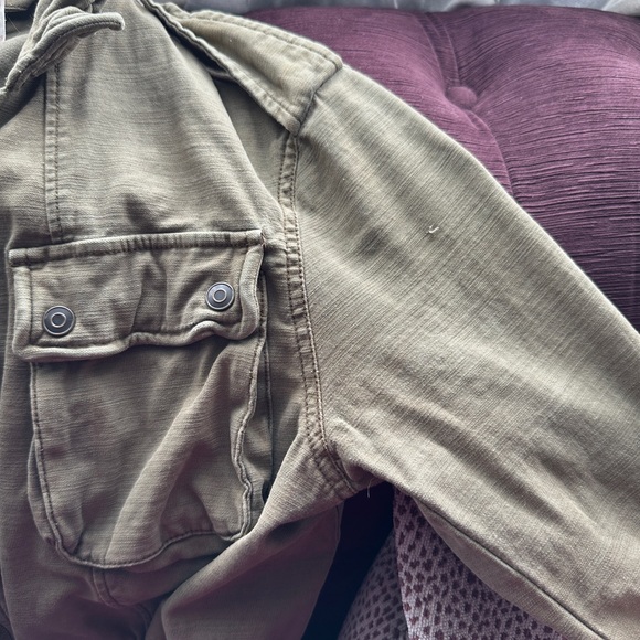 Army green military style jacket - Picture 11 of 17